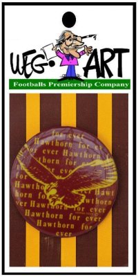Hawks Forever Button Badge 55mm FREE POSTAGE